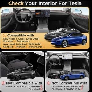 QINQINTU Tesla Model Y/2 Center Console Organizer with Cup/Sunglasses Holder